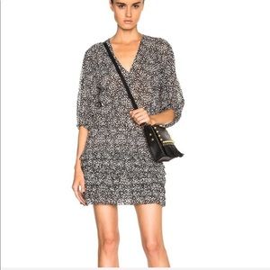 ULLA JOHNSON clemence  polka dot mini dress 6